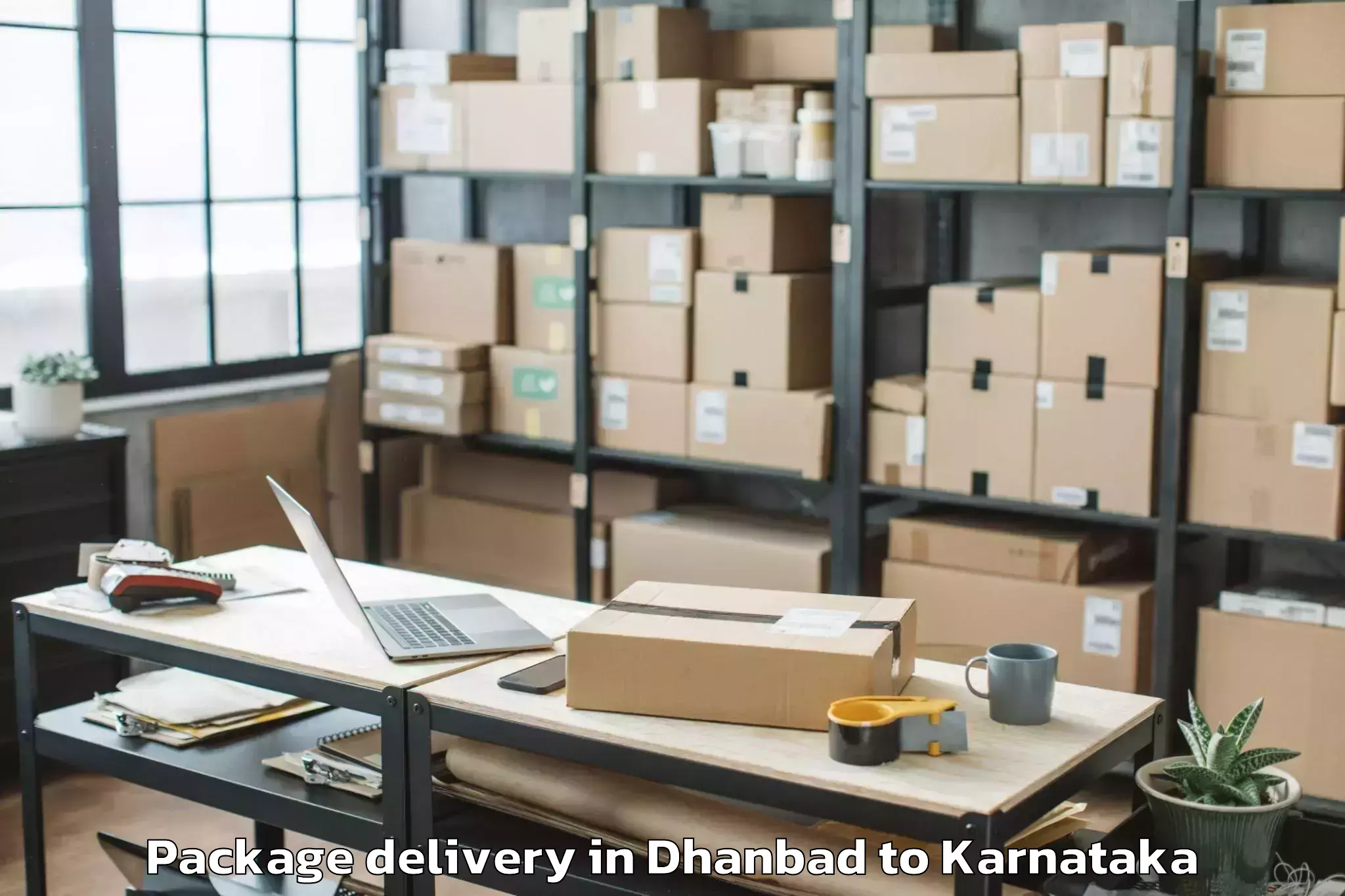 Get Dhanbad to Sharnbasva University Gulbarga Package Delivery